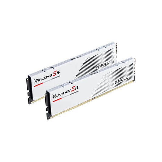 G.Skill Ripjaws S5 32GB (16GBx2) DDR5 6000MHz Desktop RAM (White)